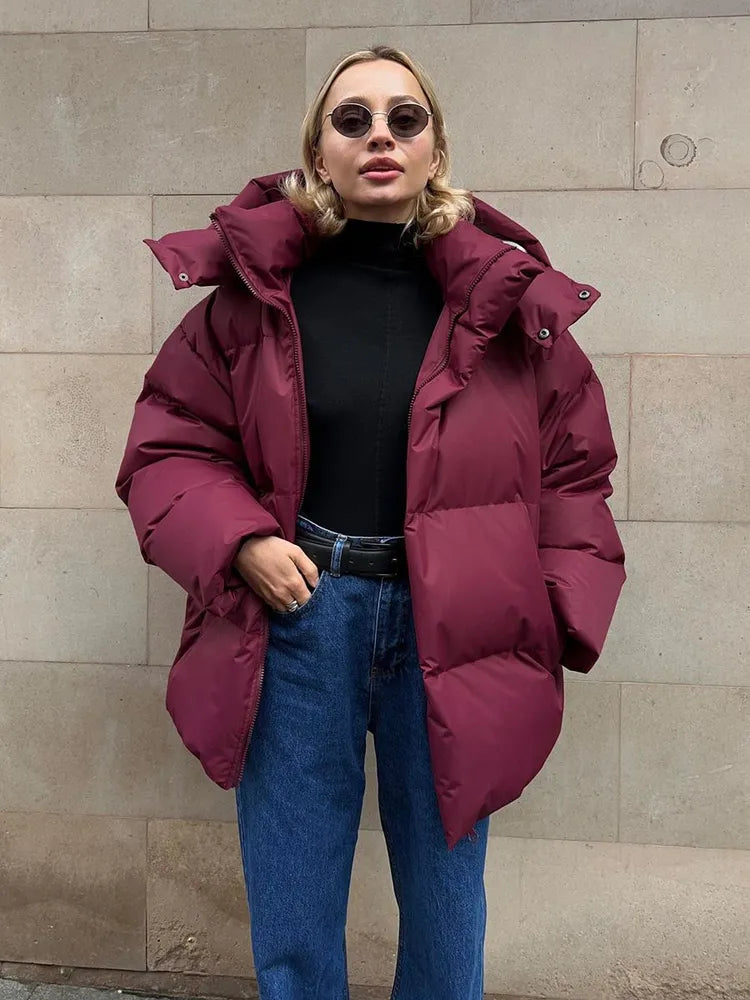 Winter luxe-bauschjacke