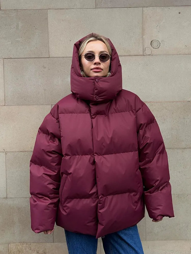 Winter luxe-bauschjacke