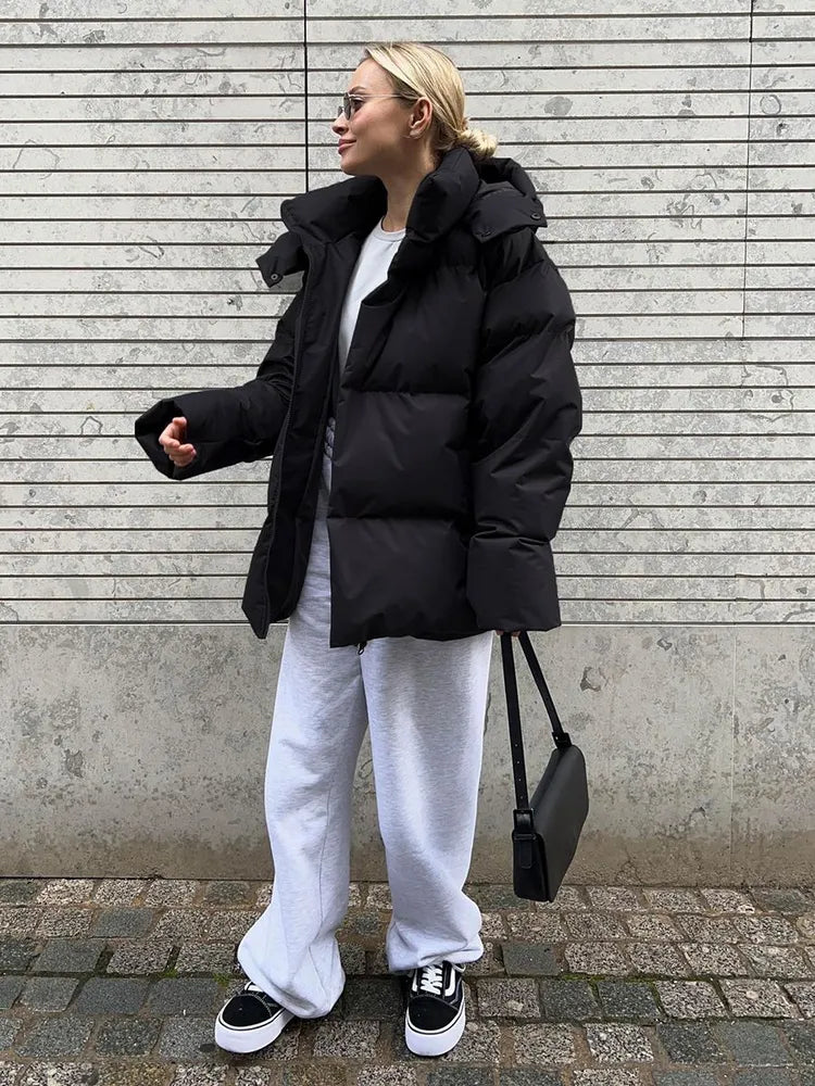 Winter luxe-bauschjacke