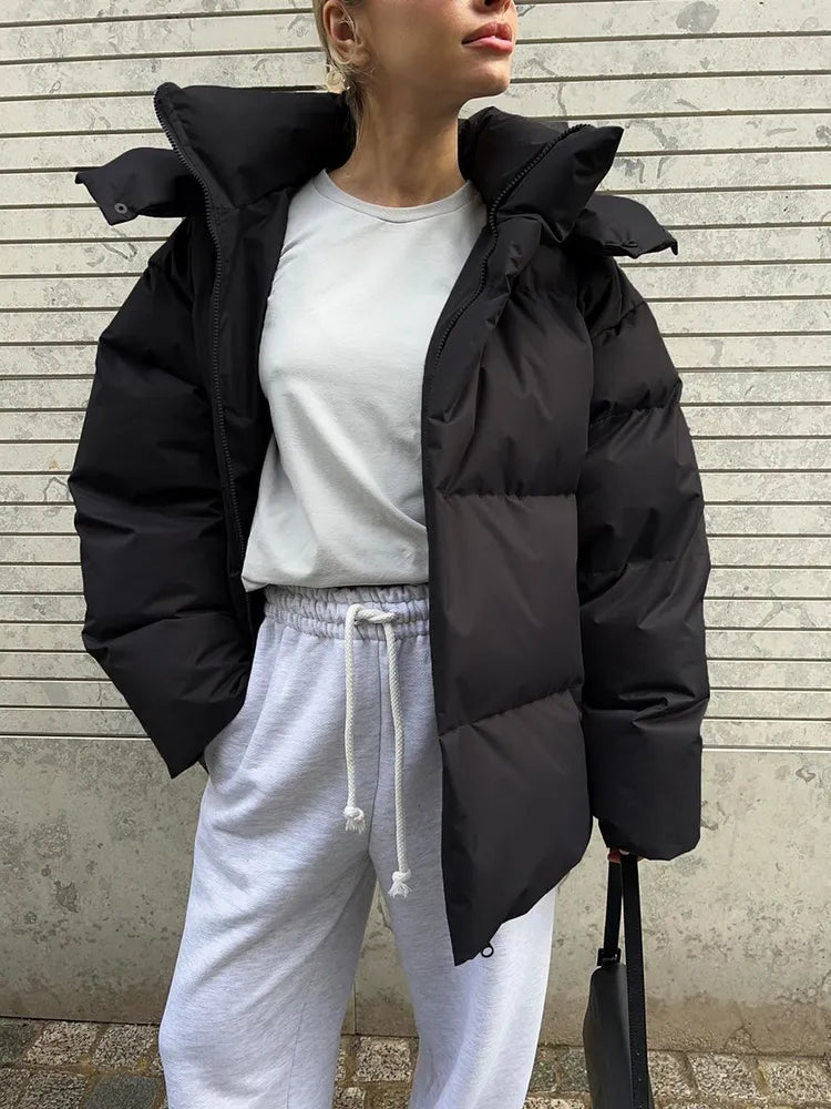 Winter luxe-bauschjacke
