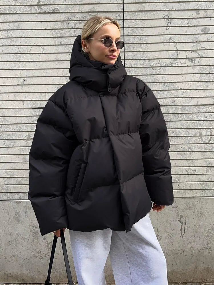 Winter luxe-bauschjacke