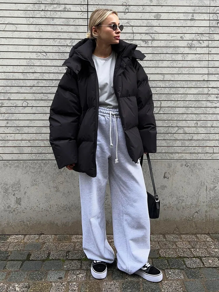 Winter luxe-bauschjacke