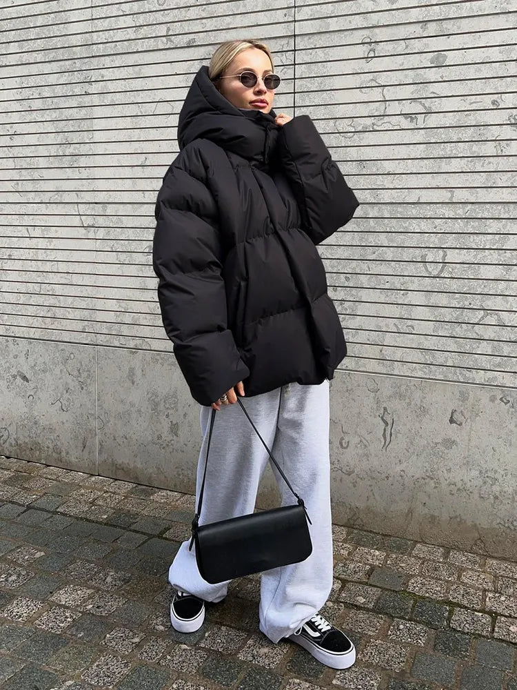 Winter luxe-bauschjacke