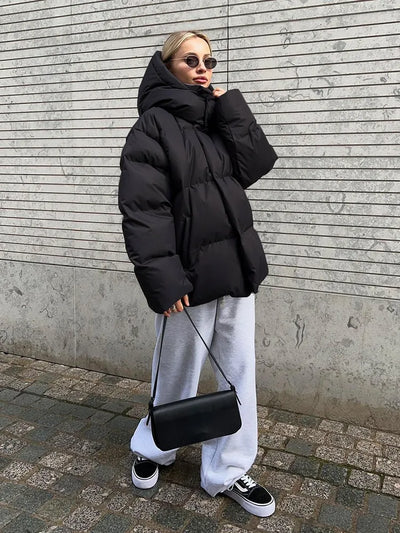 Winter luxe-bauschjacke