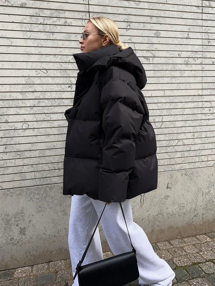 Winter luxe-bauschjacke