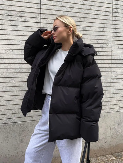 Winter luxe-bauschjacke