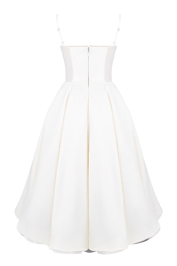 Lorraine® | Trägerloses, ärmelloses Tutu-Maxikleid mit V-Ausschnitt