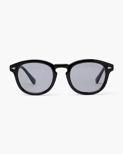 Jayden | Schwarzer Rahmen Runde Sonnenbrille für Männer