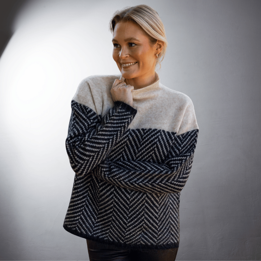 Ebba | Nachhaltiger Baumwoll-Turtleneck-Pullover