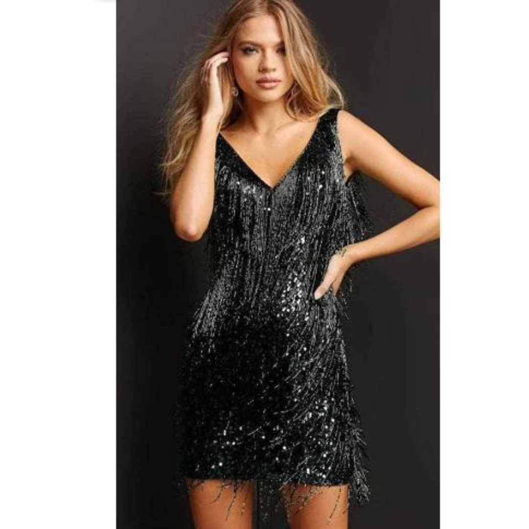 Fransen-Cocktailkleid für Damen