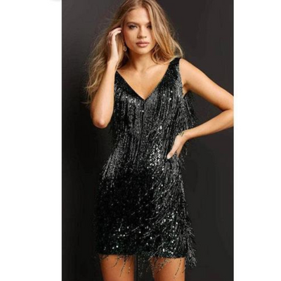 Fransen-Cocktailkleid für Damen