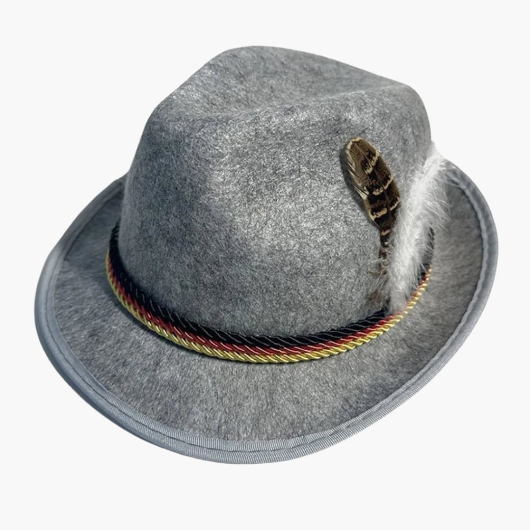 Bayerischer Hut mit Feder für Unisex – Oktoberfest 2025