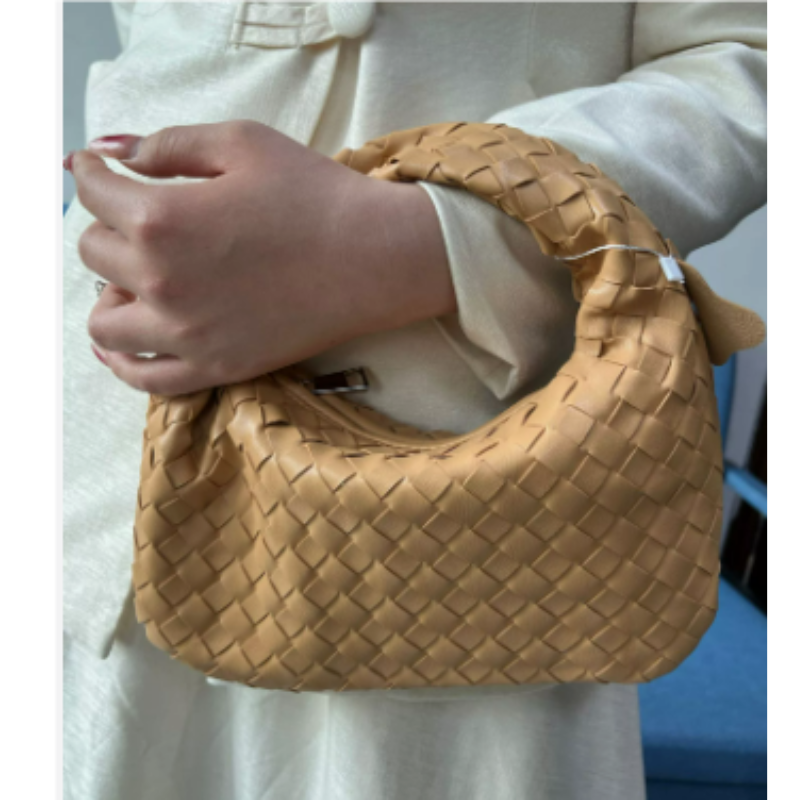 Damen Stylische Geflochtene Knotenhenkel Hand Tasche | Klein