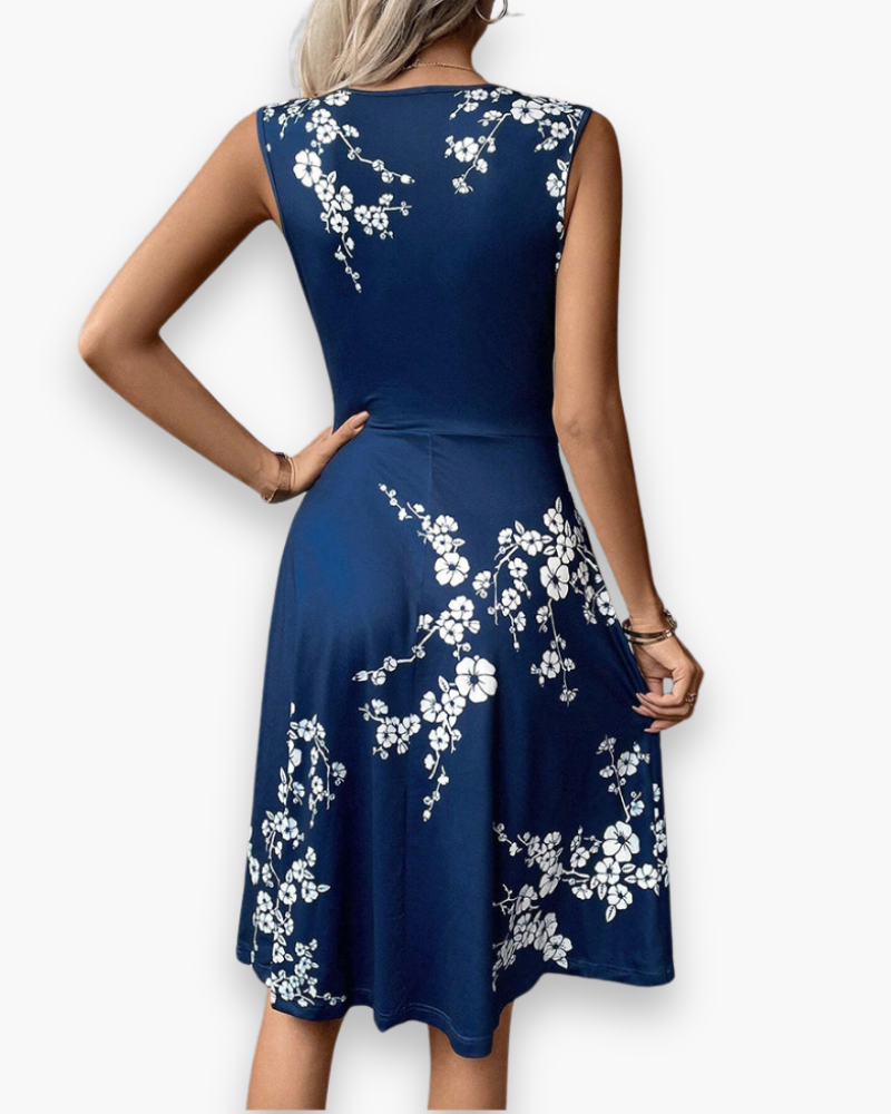 Damen Luftiges Elegantes Kleid | Midi