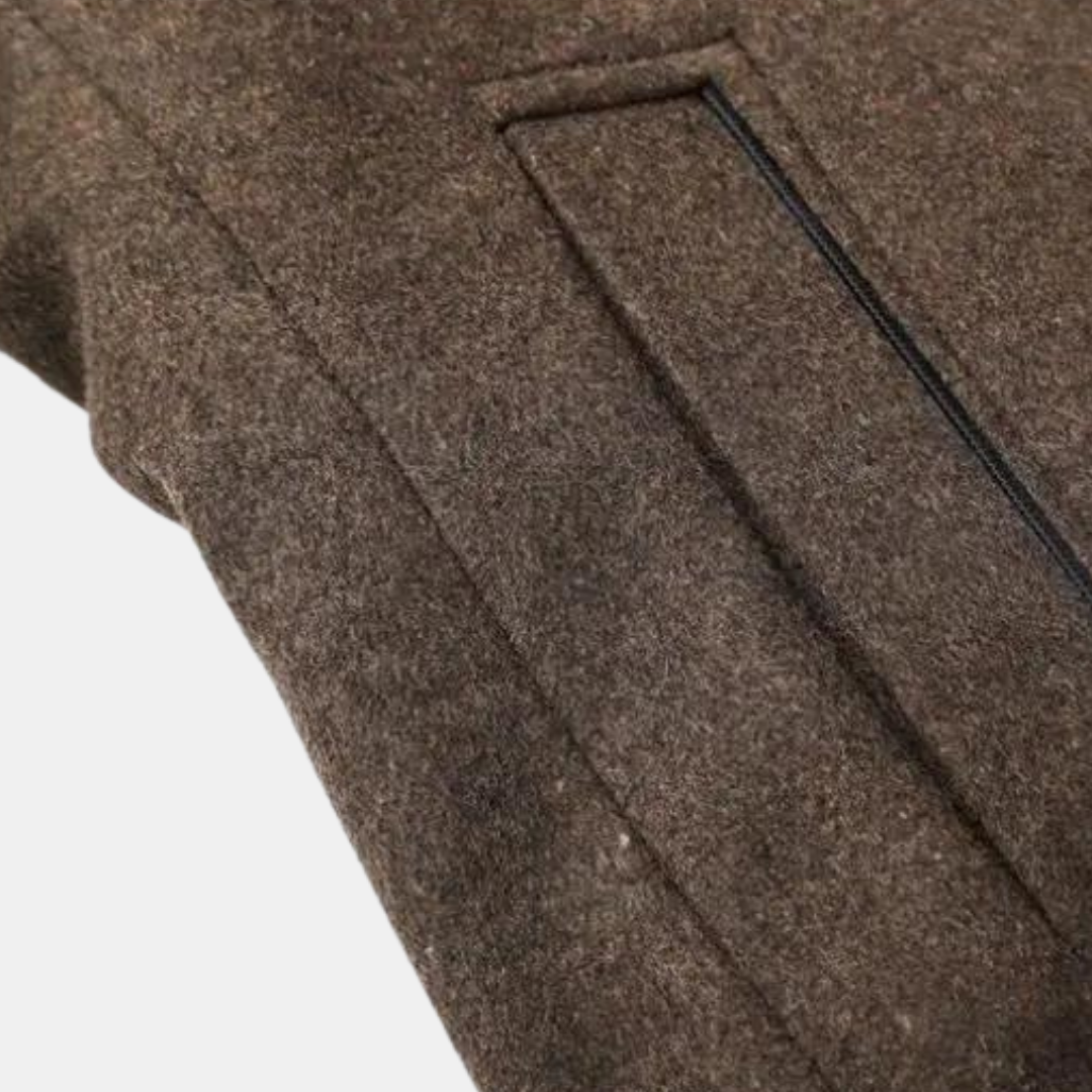 Trenchcoat aus dicker wolle