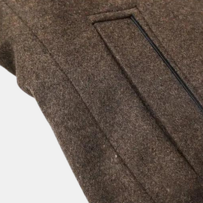 Trenchcoat aus dicker wolle