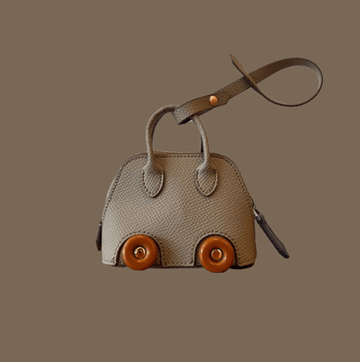 Luxuriöser Mini-Handtaschenanhänger aus veganem Leder – Modisches Accessoire
