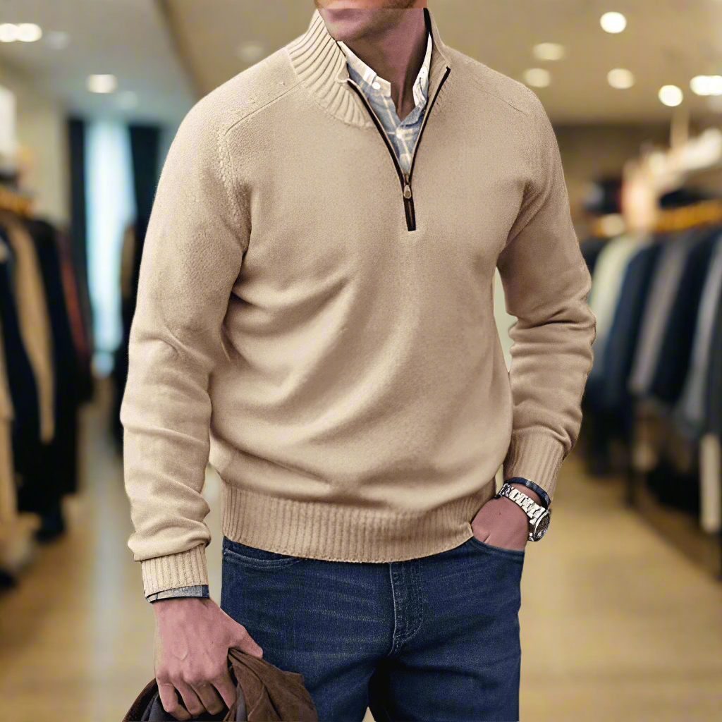 Mayfair™ | Der Elegante Zip-Pullover