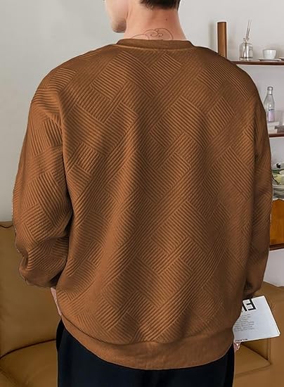 Lässiger langarm-pullover