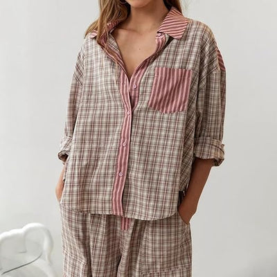 Zweiteiliges Pyjama Set Für Damen | Bequem