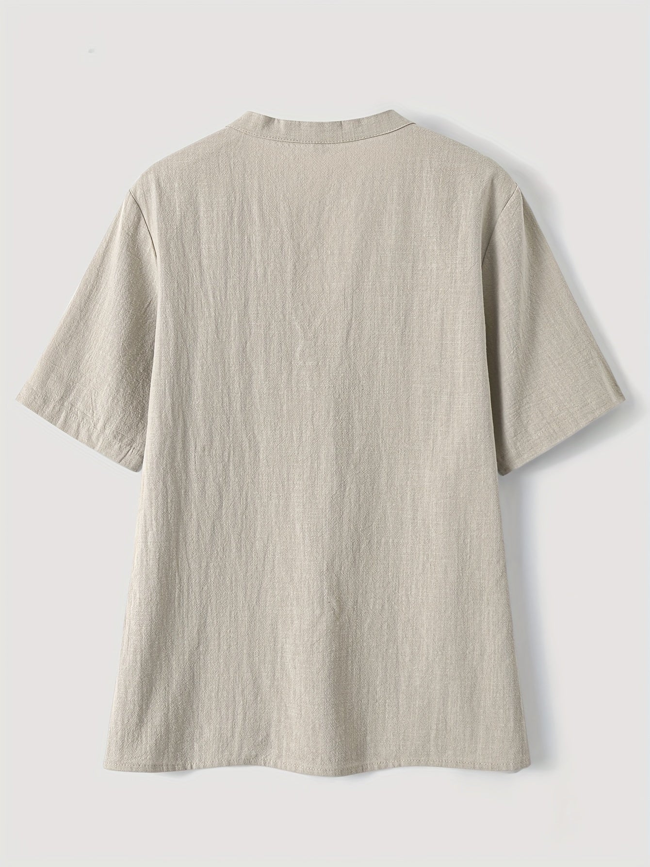 Sharron – Elegante Blusa V-Ausschnitt Mit Knopf