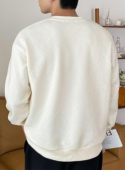 Lässiger langarm-pullover