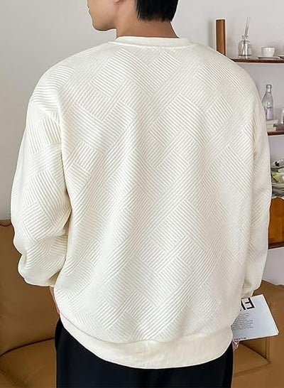 Lässiger langarm-pullover