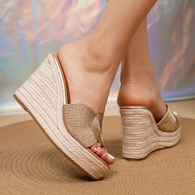 Mila - Espadrille-Keilsandalen für Frauen