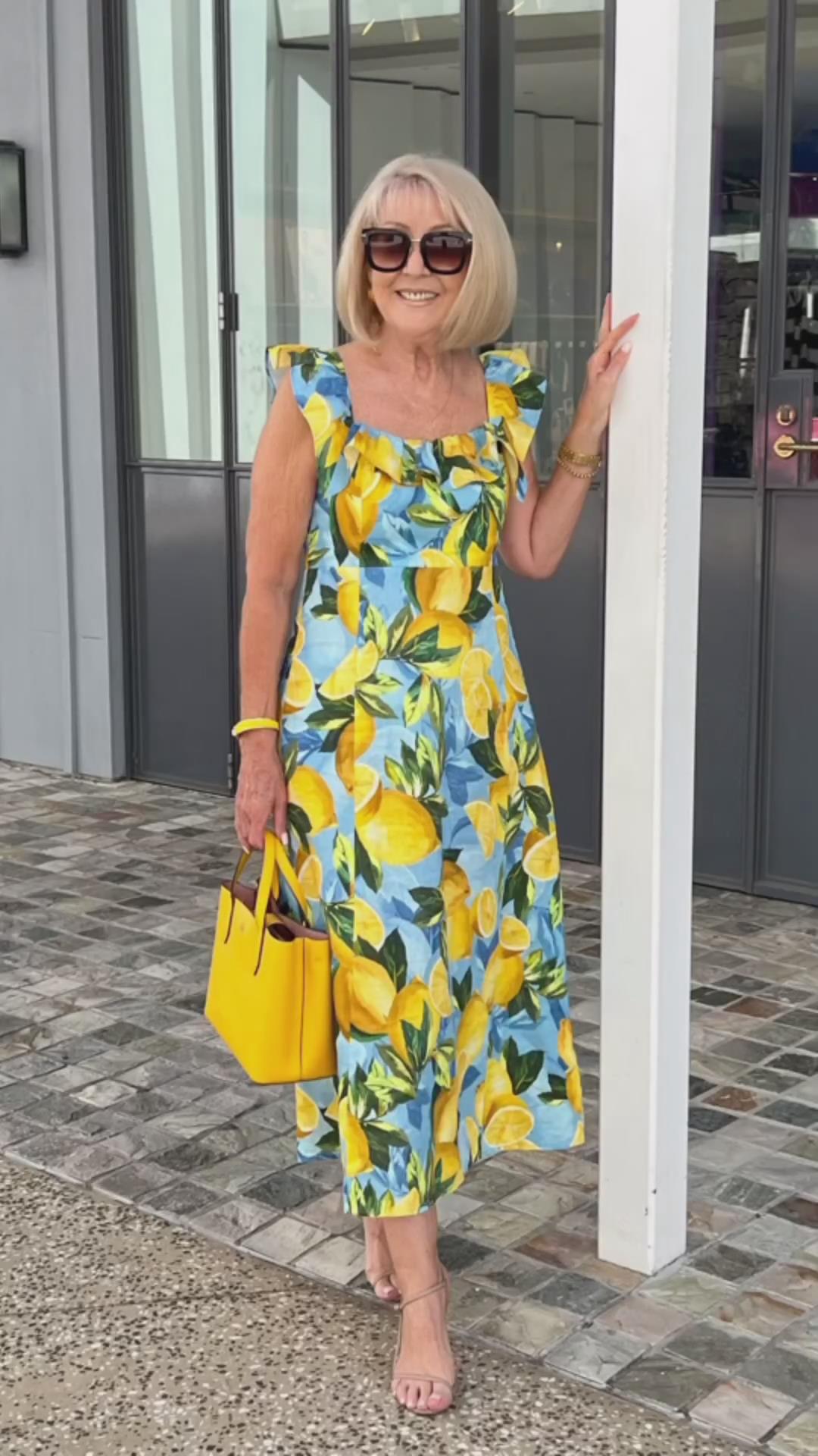 Limone – Sommerkleid mit Zitronenprint