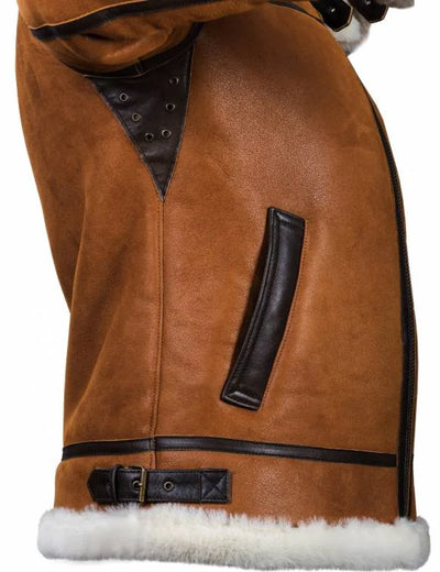 Leder wintermantel