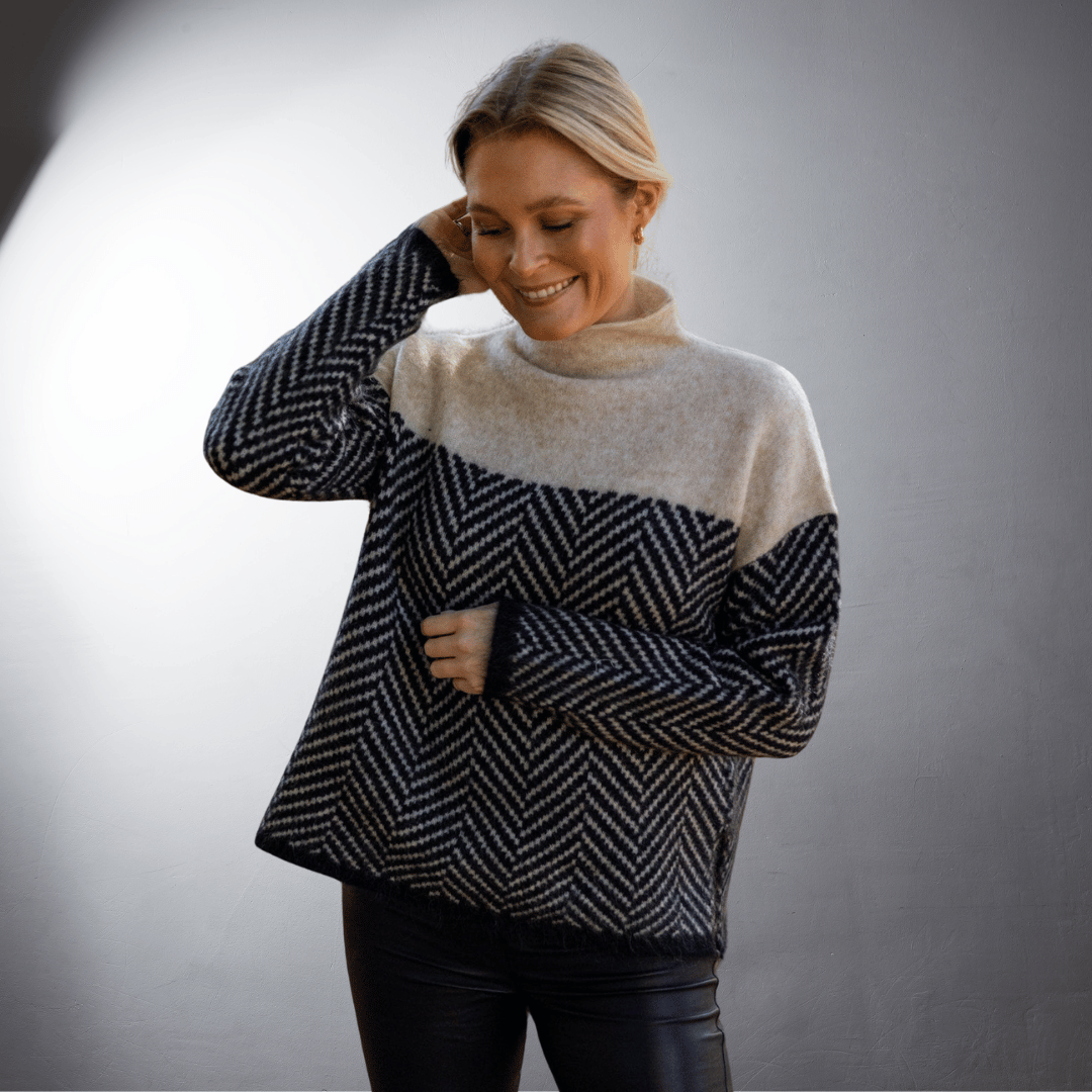 Ebba | Nachhaltiger Baumwoll-Turtleneck-Pullover