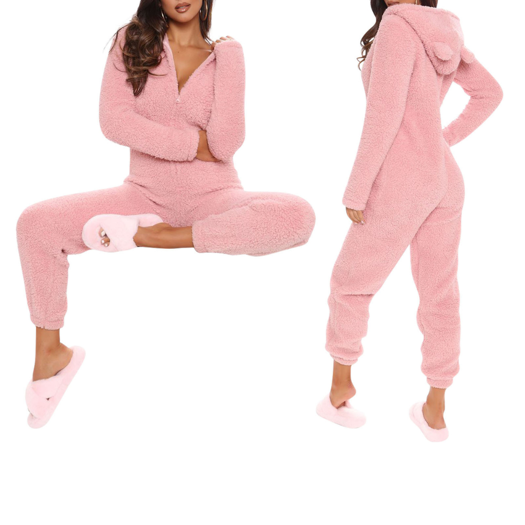 Jumpsuit mit Kapuze für Damen