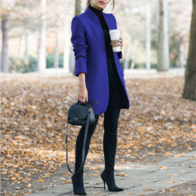 Mantel mit Stehkragen für Damen