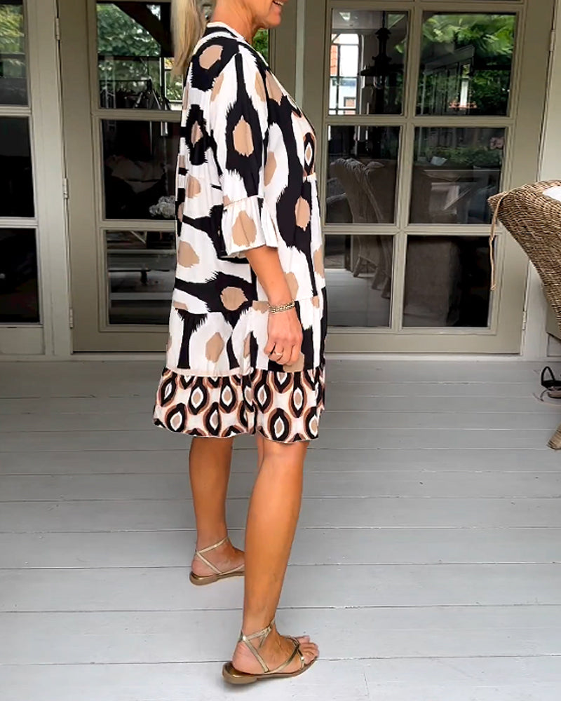 Bedrucktes kleid