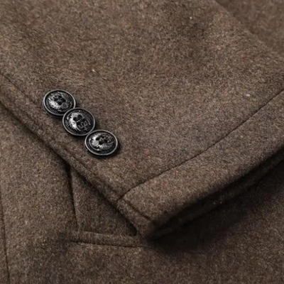 Trenchcoat aus dicker wolle
