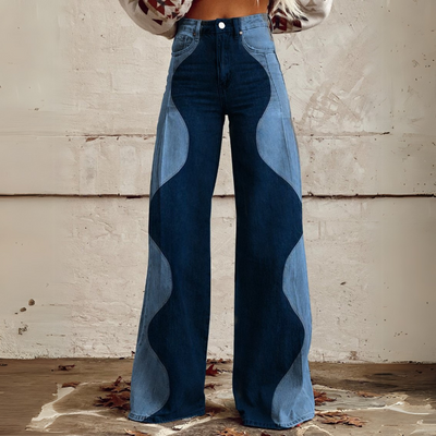 Einzigartige Paneleinsatz Weithose für Damen