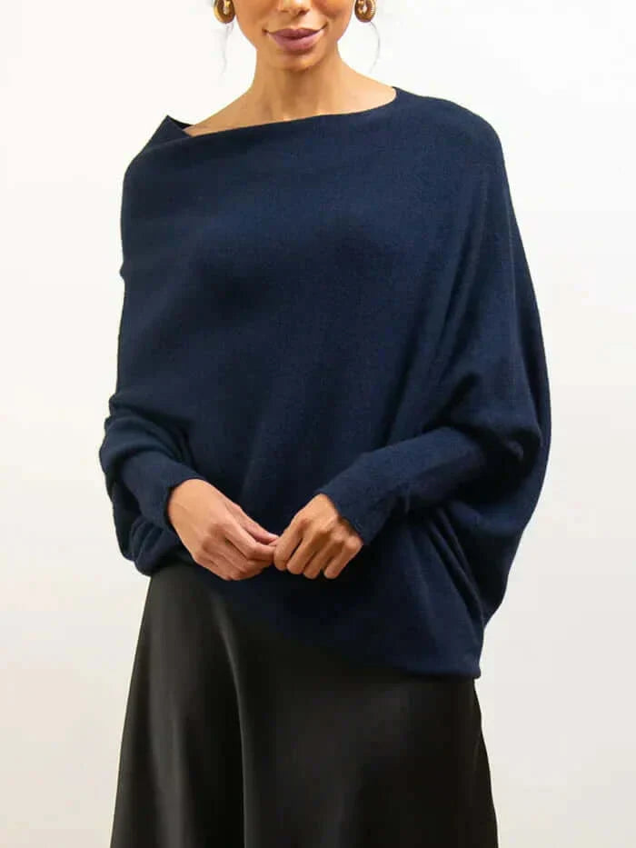 Warmer Langarmpullover Für Damen | Asymmetrisch