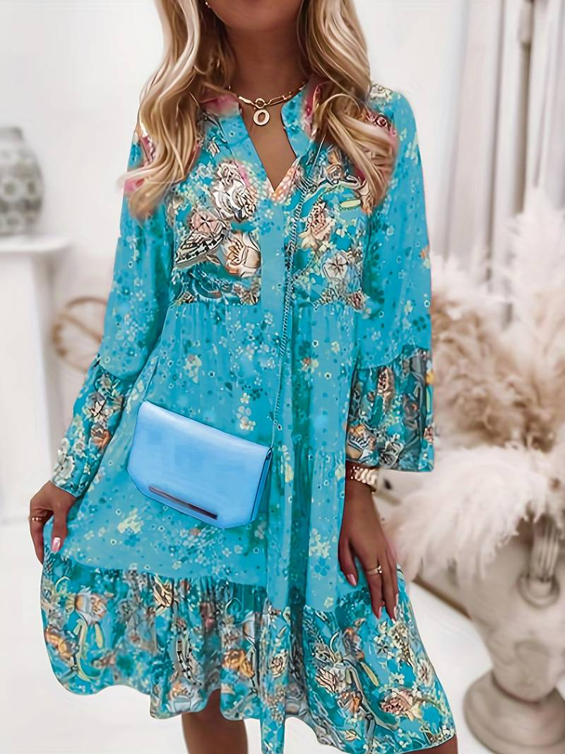 Kleid mit blumendruck