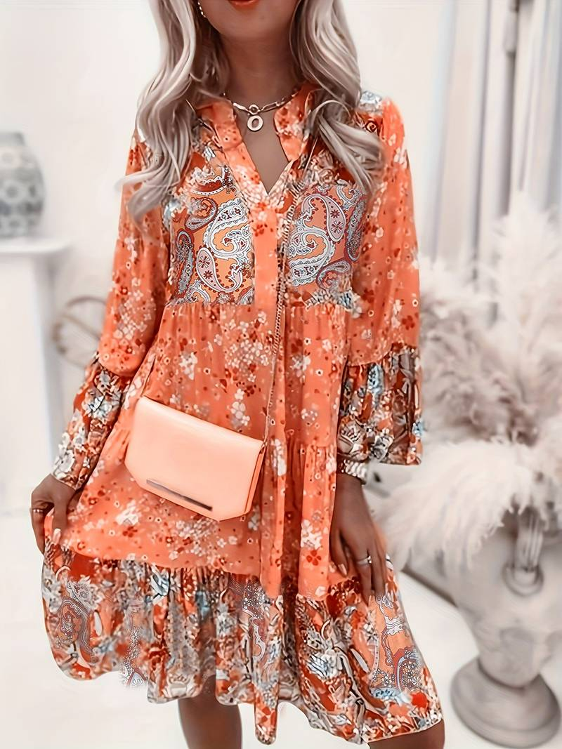 Kleid mit blumendruck
