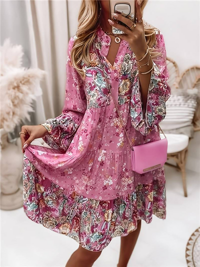 Kleid mit blumendruck