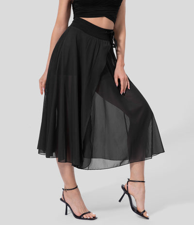 MIRAVO | 2-in-1 High-Waist Midi-Rock