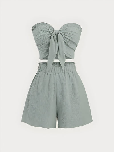 Sophie | Romantisches Date am Meer Top + Shorts Slim Fit