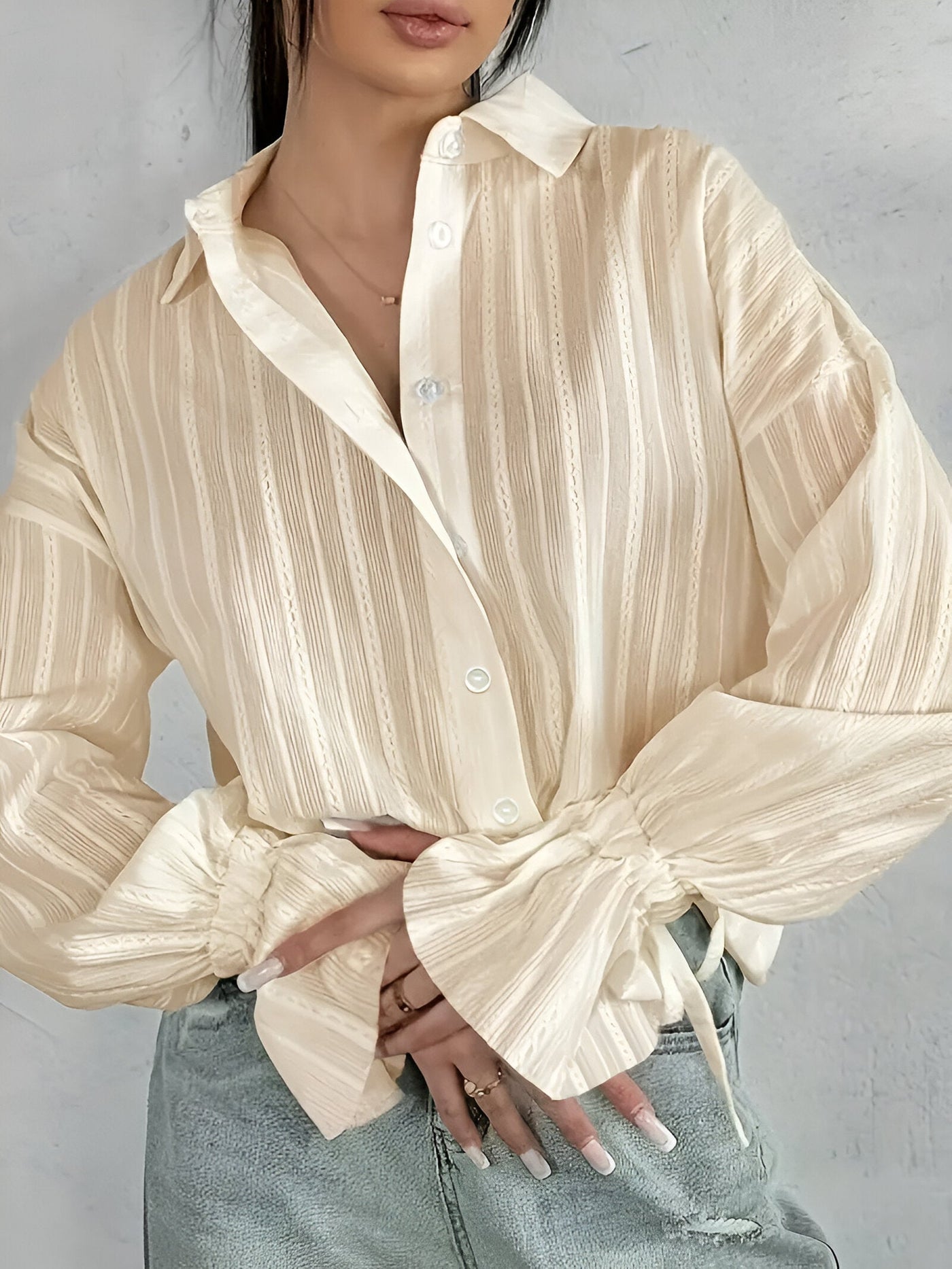 Oriholt | elegantes overshirt mit bedruckten kragen