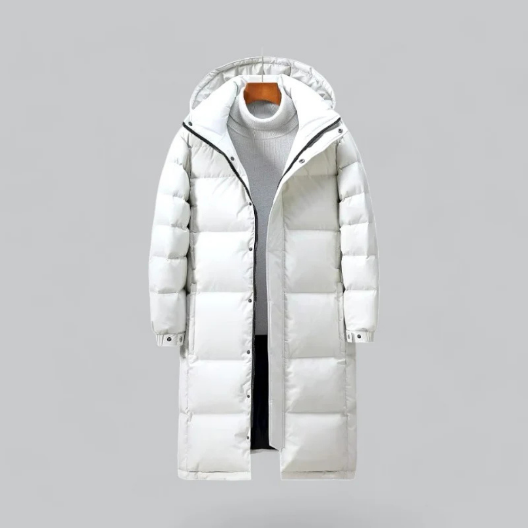 Herren Puffer Langer Kapuzen Winter Mantel | Warme