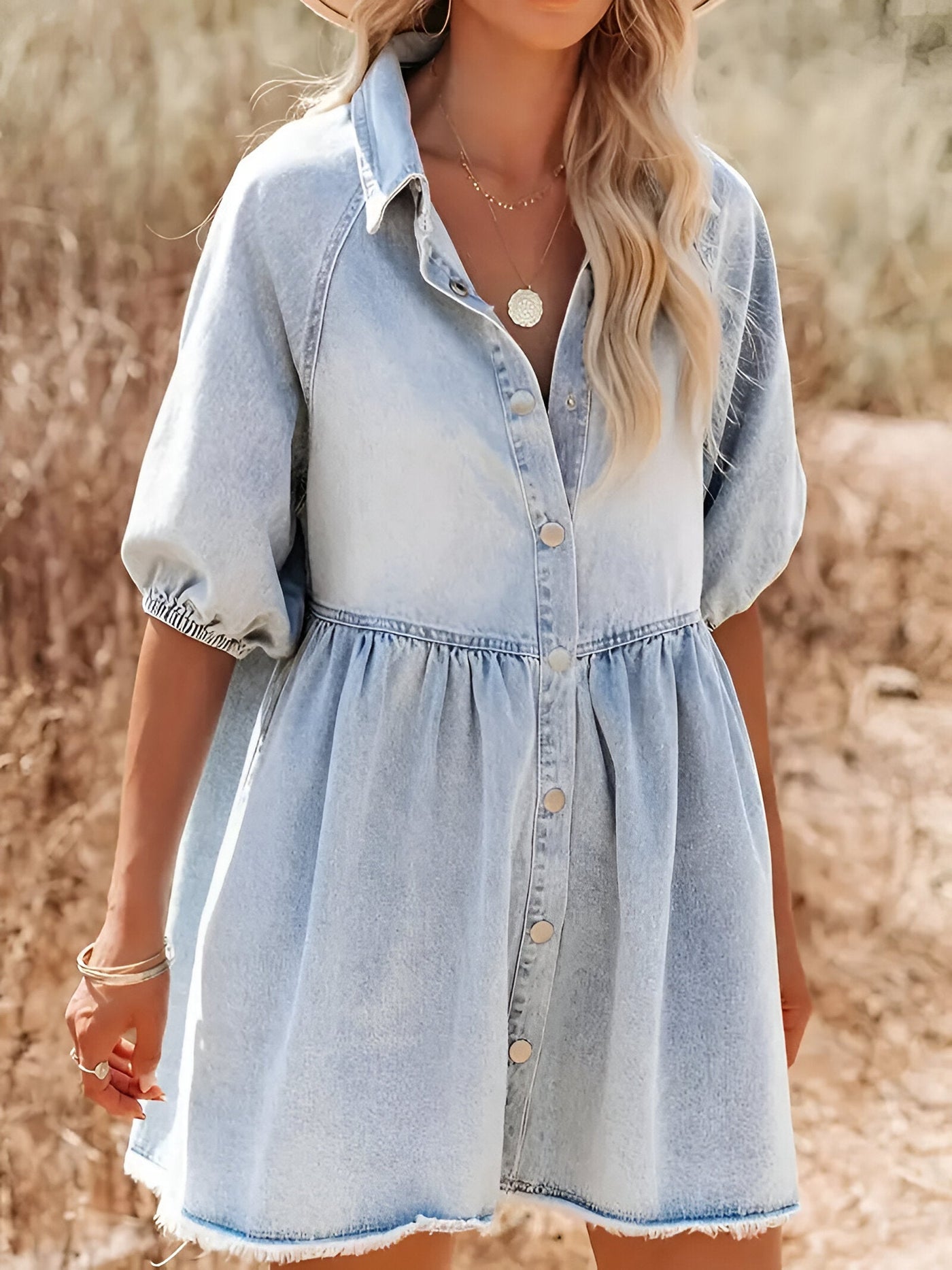 Francine | Mühelos stilvolles Denim-Kleid