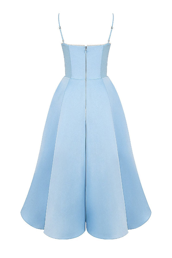 Lorraine® | Trägerloses, ärmelloses Tutu-Maxikleid mit V-Ausschnitt
