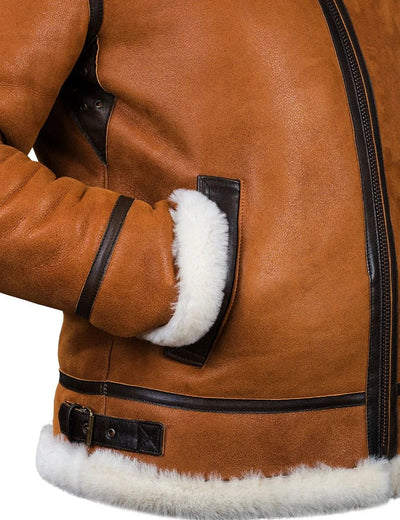 Leder wintermantel