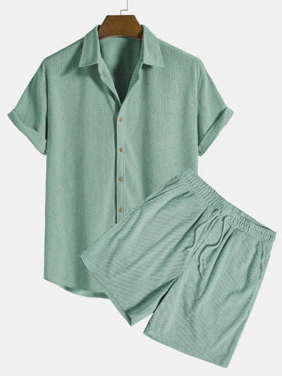 Herren sommer top und shorts freizeit set