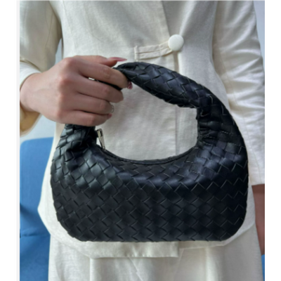 Damen Stylische Geflochtene Knotenhenkel Hand Tasche | Klein