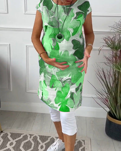 Langes buntes lässiges blumentop für frauen